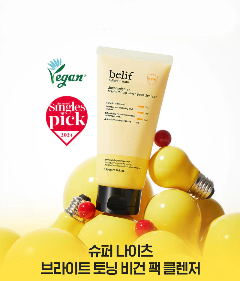Belif Super Knights Pore Brightening Vegan Pack Cleanser 150ml
