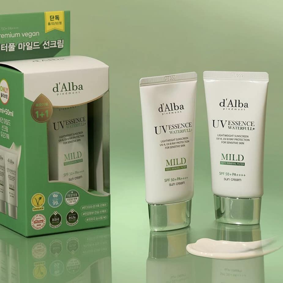 Kem chống nắng dịu nhẹ d'Alba UV Essence Waterfull+ SPF 50+ PA++++ 50ml