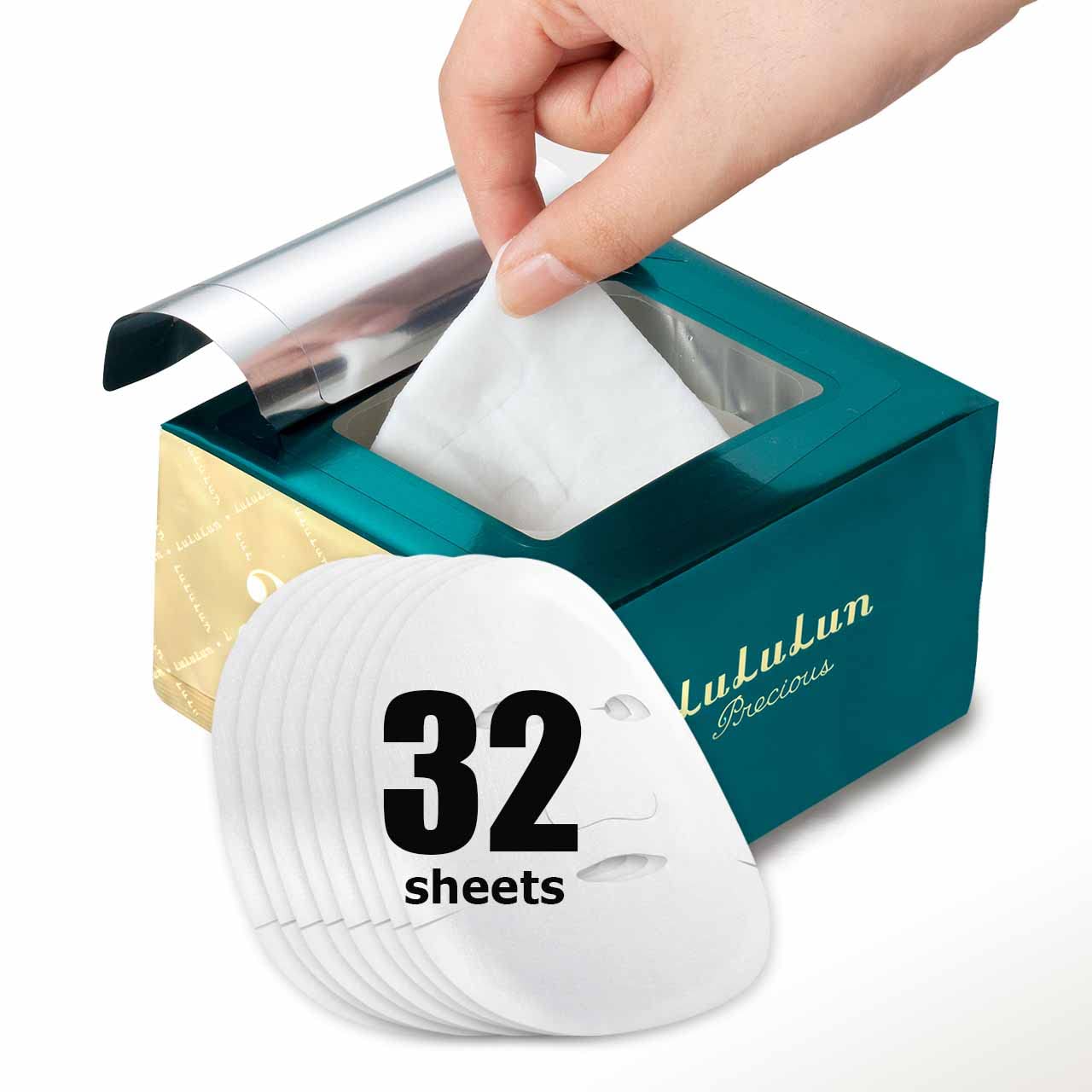 LULULUN Face Mask Precious Green 32pcs