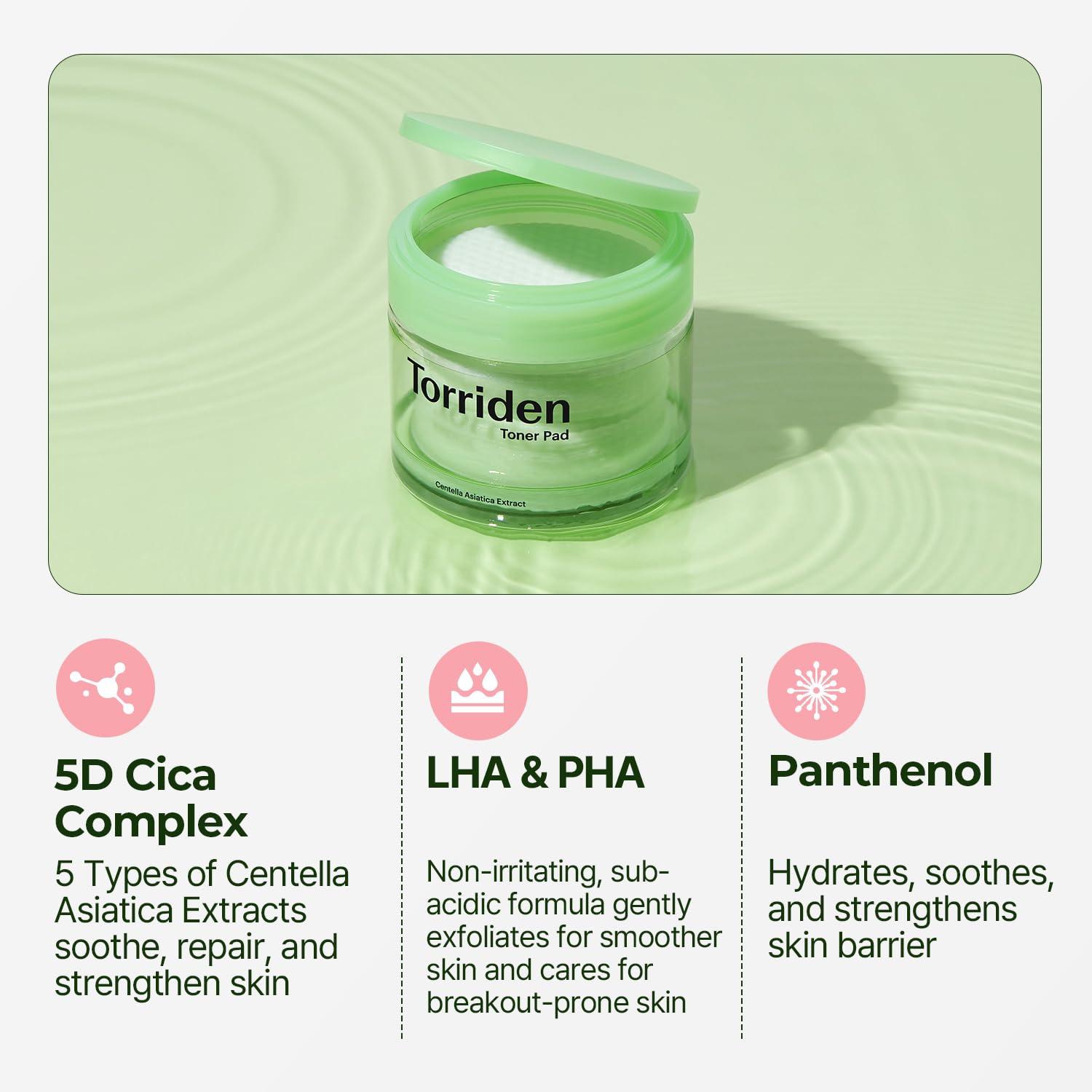 Miếng dán Torriden Balanceful Cica Toner (60 miếng dán)