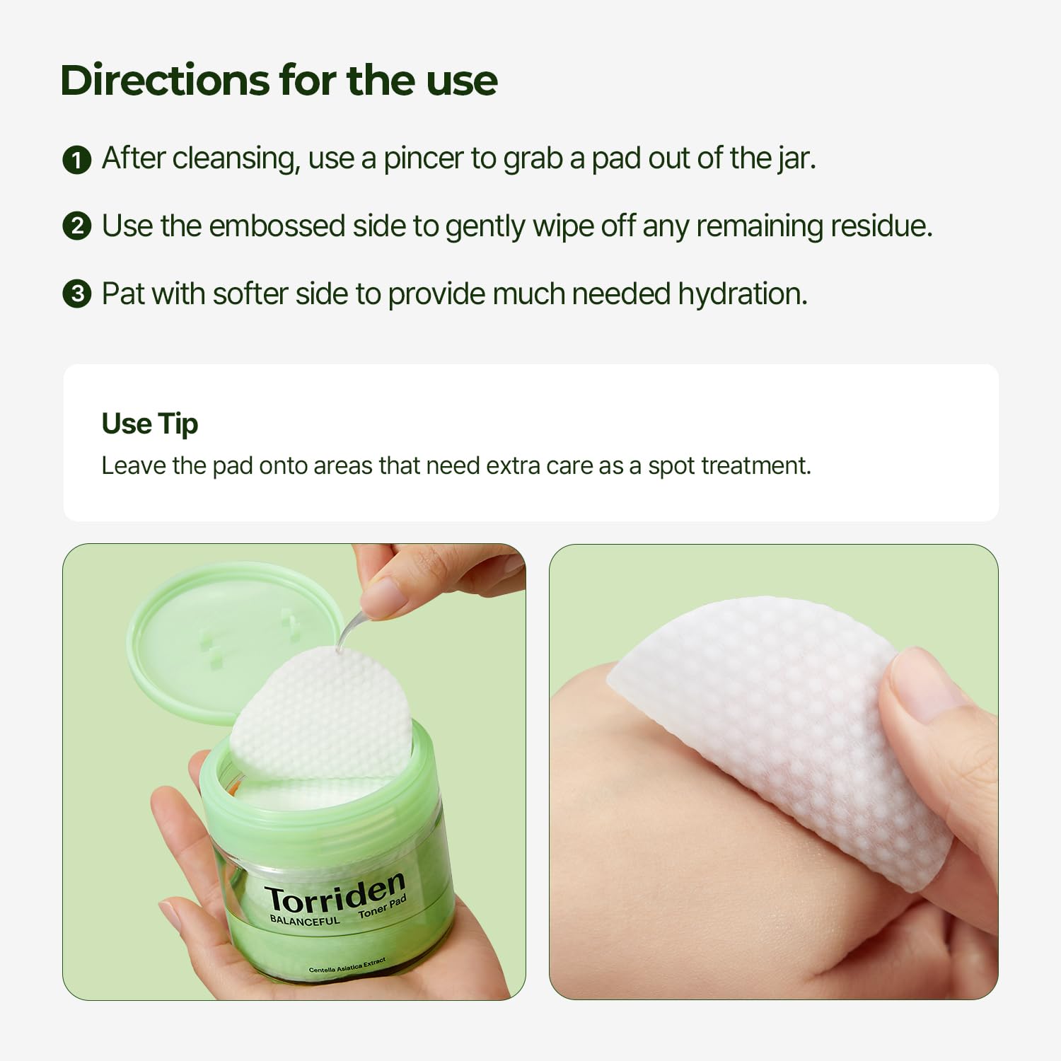 Miếng dán Torriden Balanceful Cica Toner (60 miếng dán)