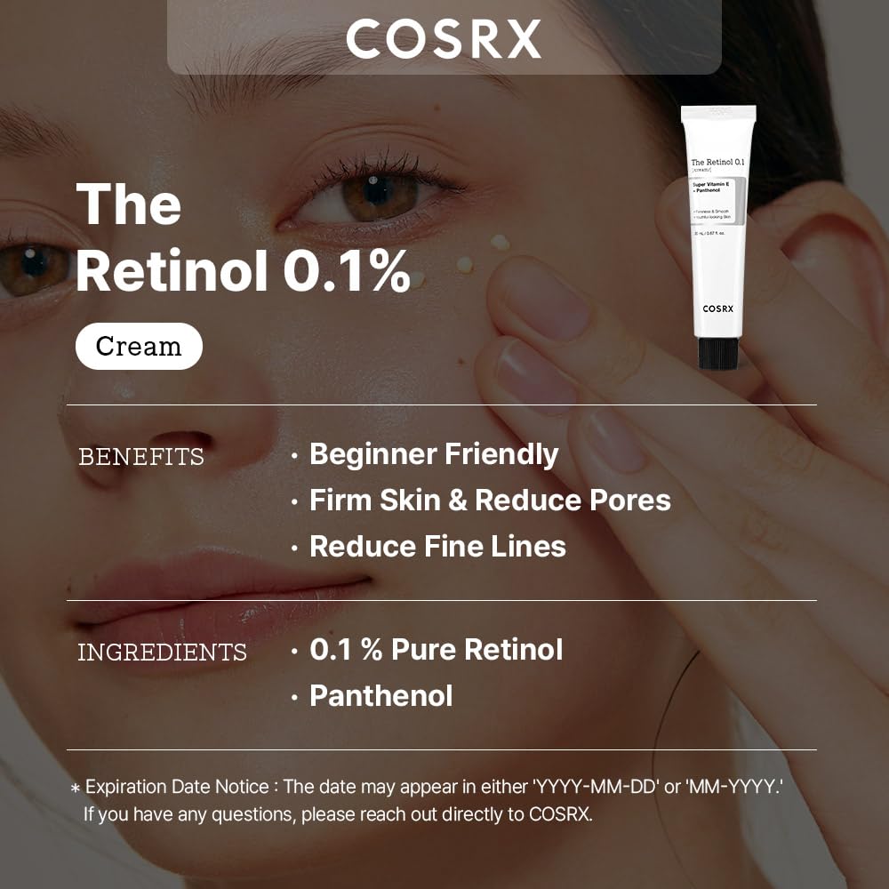 Crème au rétinol 0,1 % COSRX 20 ml 0,67 oz