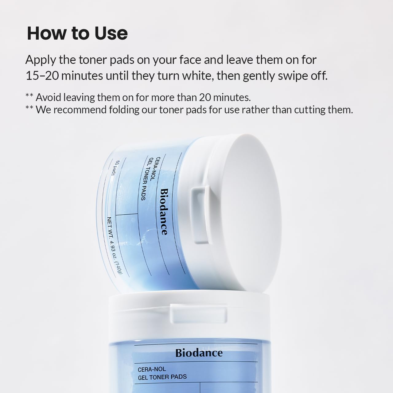 Biodance Bio Collagen Gel Hydro Cera Nol Gel Toner Pads 140g x 60 Pads