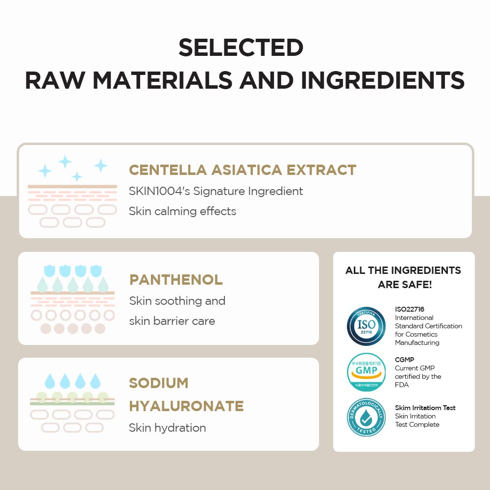 SKIN1004 Tampons apaisants rapides à la centella de Madagascar 70 unités 130 ml