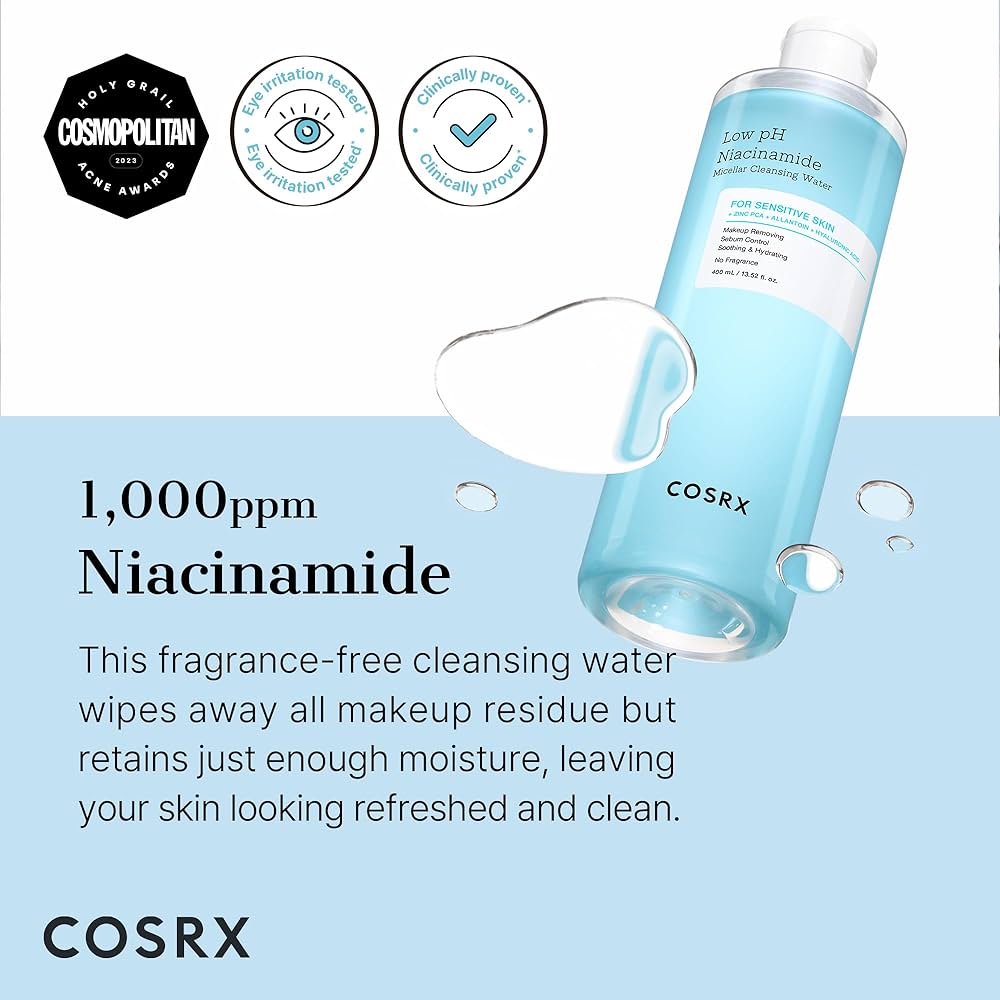 COSRX Low PH Niacinamide Micellar Cleansing Water 400ml