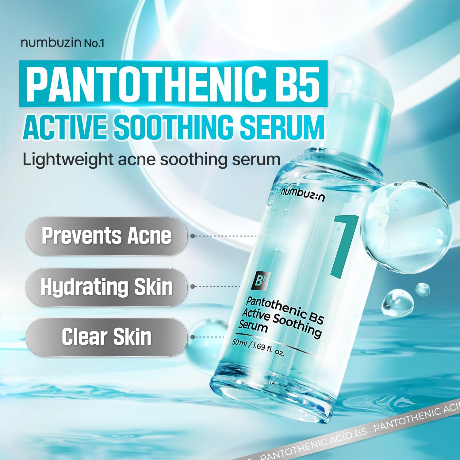 Numbuzin No.1 Pantothenic B5 Active Soothing Serum 1.69 fl. oz