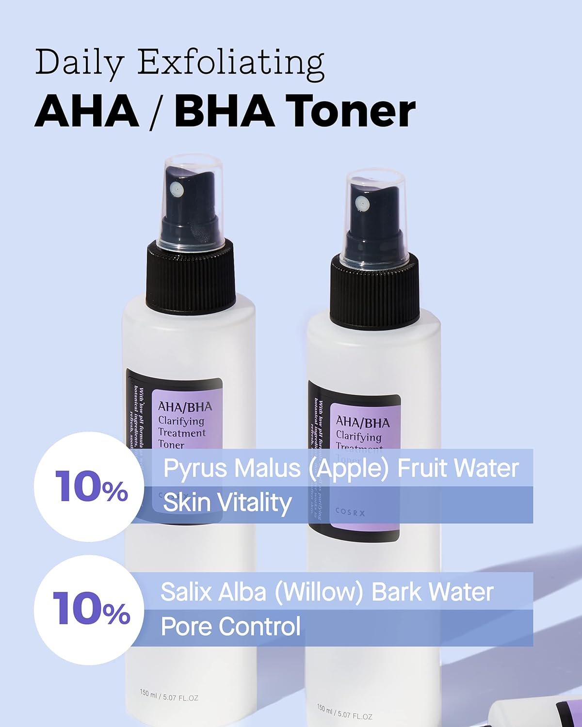 Tonique clarifiant Cosrx AHA/BHA 100 ml