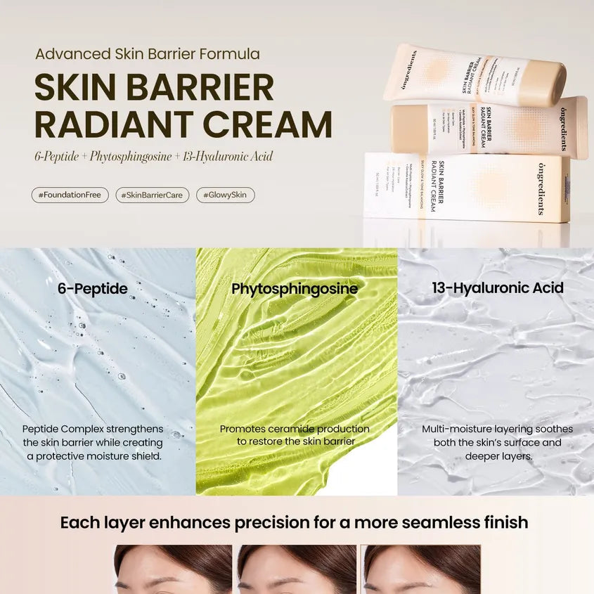 Ongredients Skin Barrier Radiant Cream 50ml