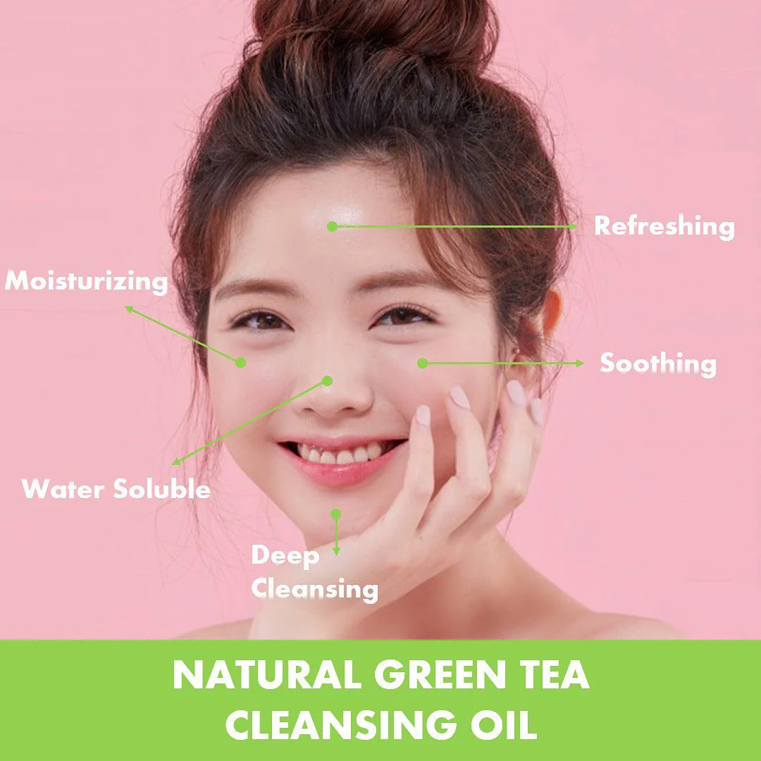 ROUND A’ROUND Comfort Green Tea Moisture Cleansing Oil 300ml