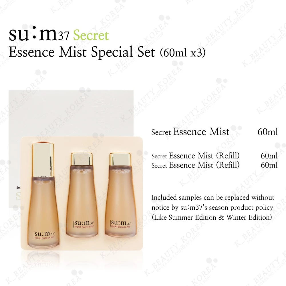 Bộ sản phẩm đặc biệt Su:m 37 Secret Essence Mist 60ml x 3 chai