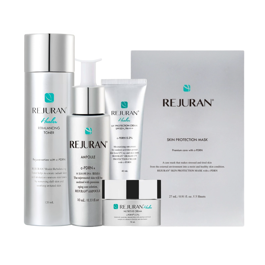 Rejuran Combo 6 : Toner, Ampoule, Cream, Suncreen, Mask, Emulsion