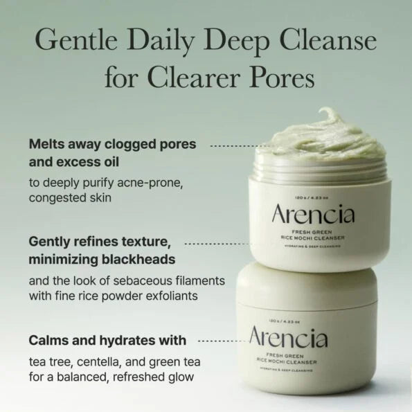 Arencia Fresh Green Rice Mochi Cleanser 120gr