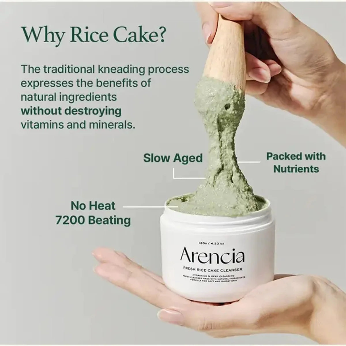 Arencia Fresh Green Rice Mochi Cleanser 120gr