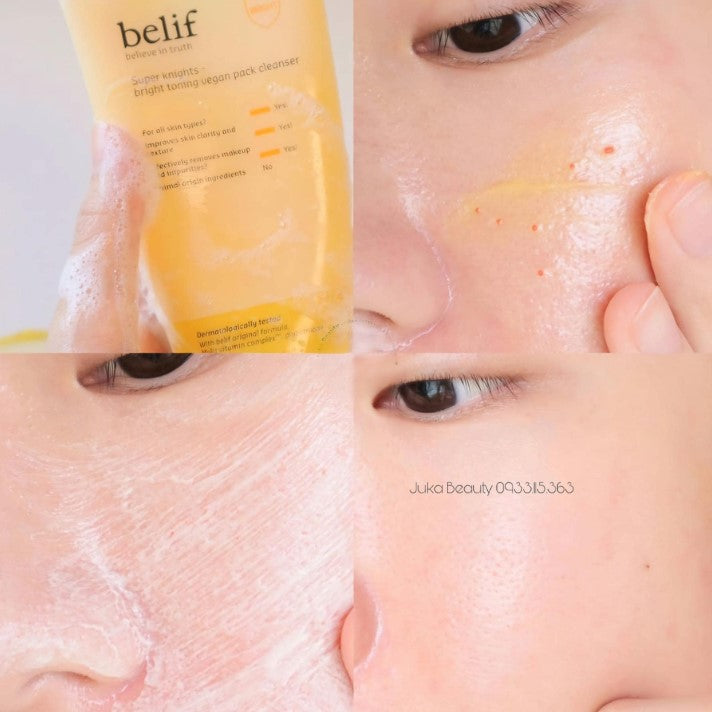 Belif Super Knights Pore Brightening Vegan Pack Cleanser 150ml