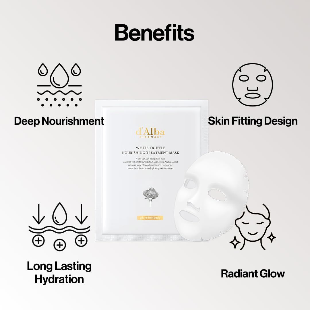 d’Alba  White Truffle Nourishing Treatment Mask 5 pcs