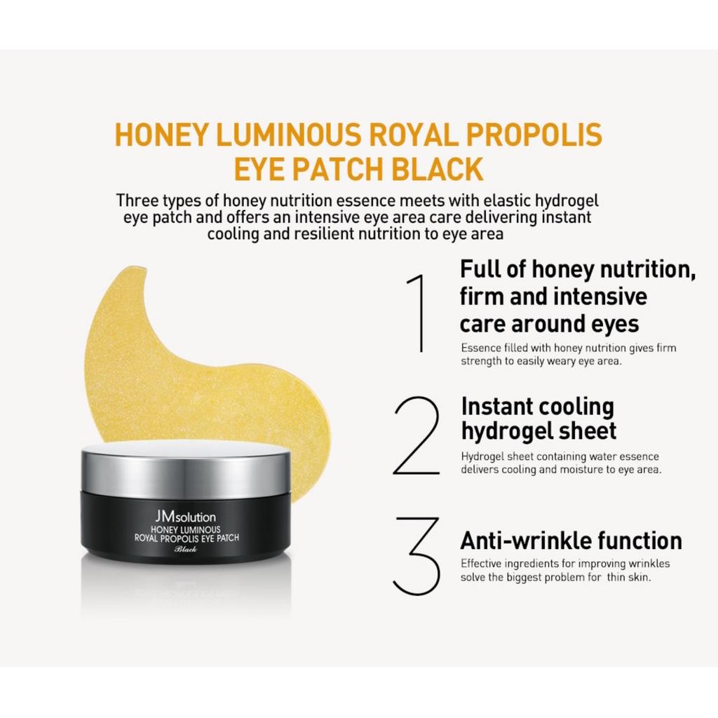 JM Solution Honey Luminous Royal Propolis Eye Patch 60 patches