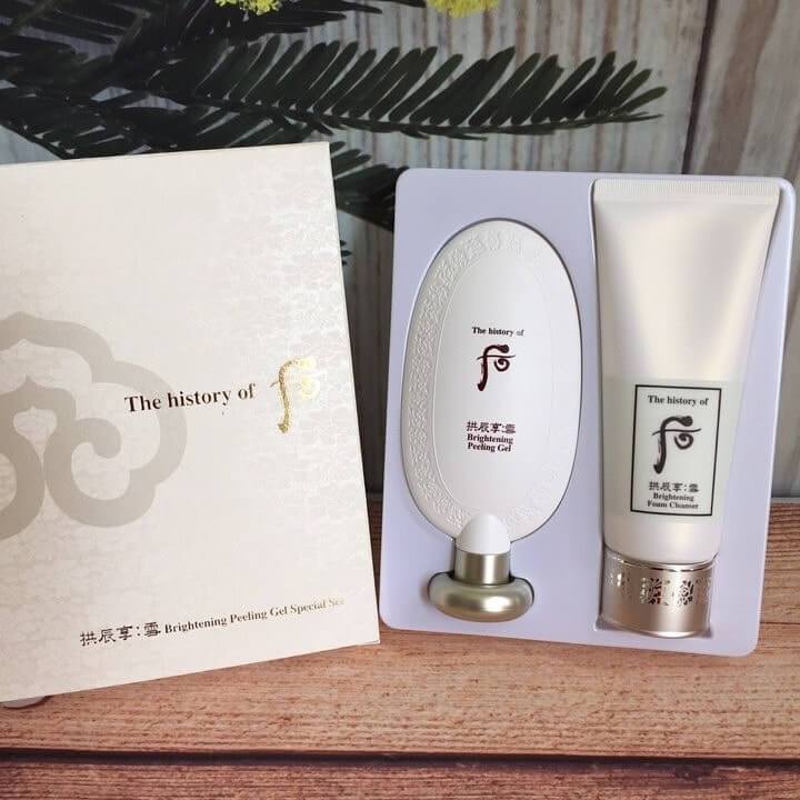 Lịch sử của bộ sản phẩm đặc biệt Whoo Brightening Peeling Gel
