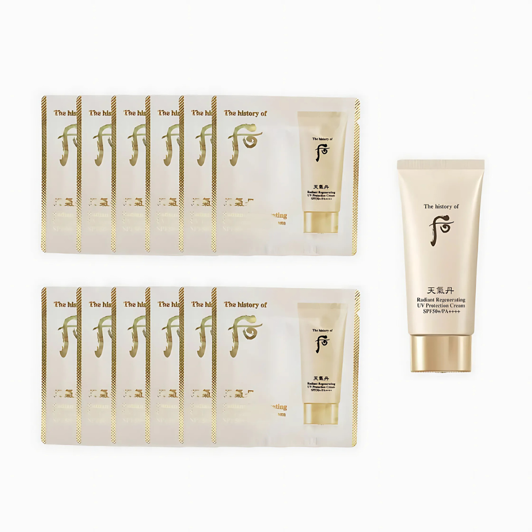 The History of Whoo Radiant Regenerating UV Protection Cream SPF50+ PA++++1 ml * 120 pcs
