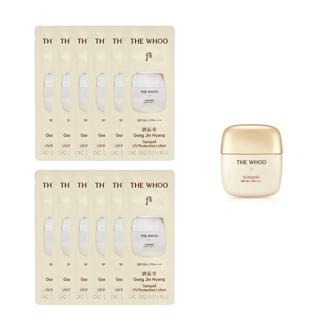 The history of Whoo Gongjinhyang Sunquid UV Protective Lotion 1ml x 120