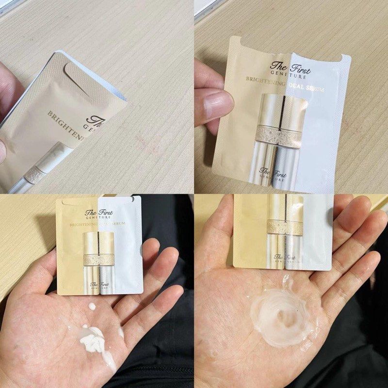 Bộ sản phẩm Ohui The First Geniture Brightening Dual Serum Sample Set 60 sản phẩm