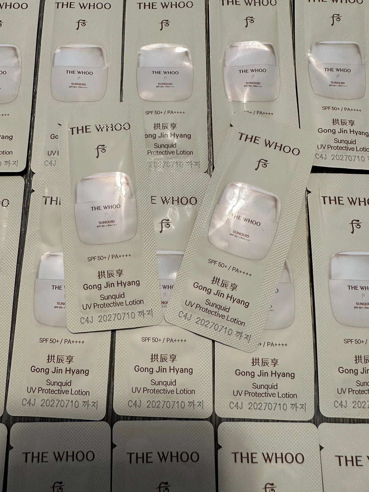 The history of Whoo Gongjinhyang Sunquid UV Protective Lotion 1ml x 120