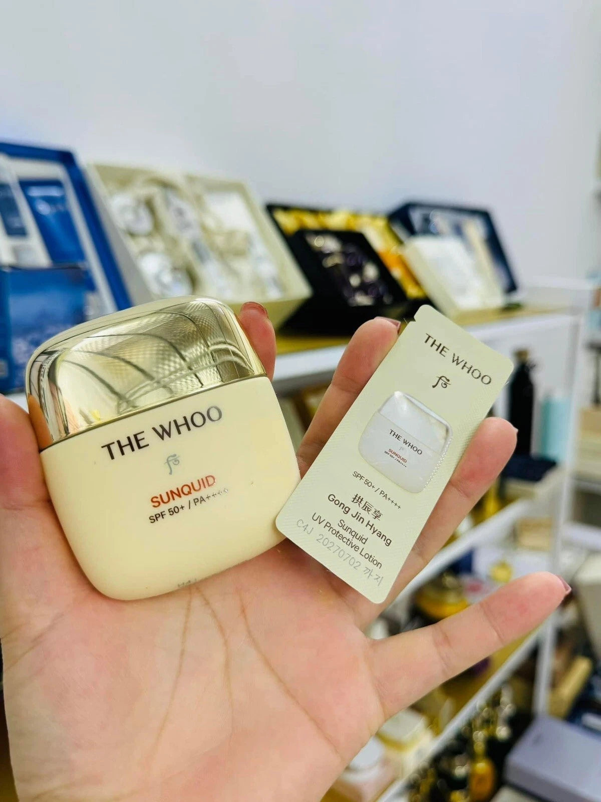 The history of Whoo Gongjinhyang Sunquid UV Protective Lotion 1ml x 120