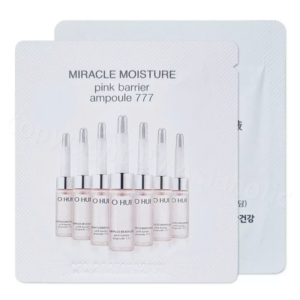 O HUI Miracle Moisture Pink Barrier Ampoule 777 1ml*120 pcs