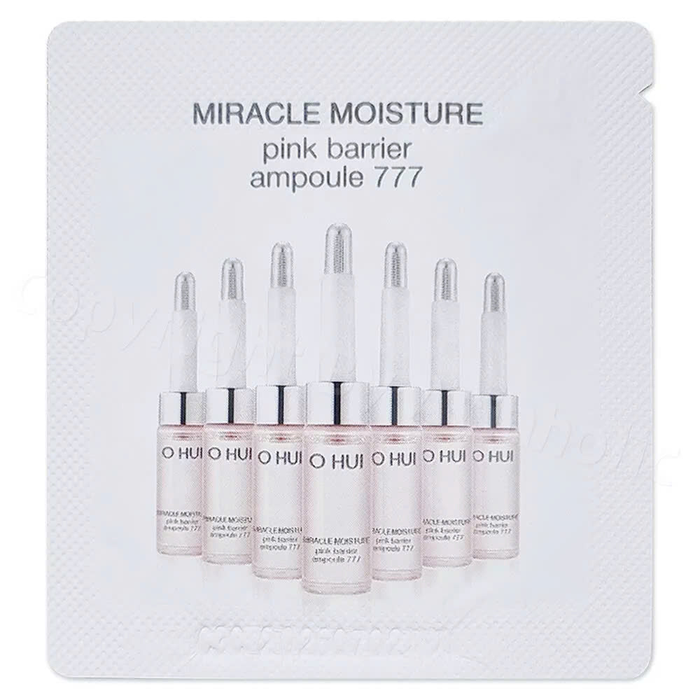 O HUI Miracle Moisture Pink Barrier Ampoule 777 1ml*120 pcs