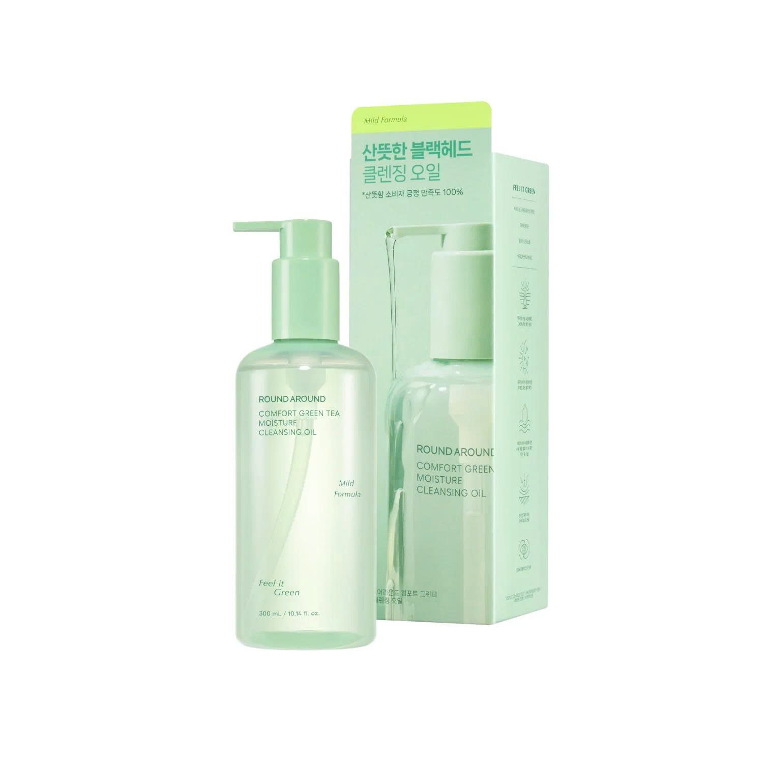 ROUND A’ROUND Comfort Green Tea Moisture Cleansing Oil 300ml